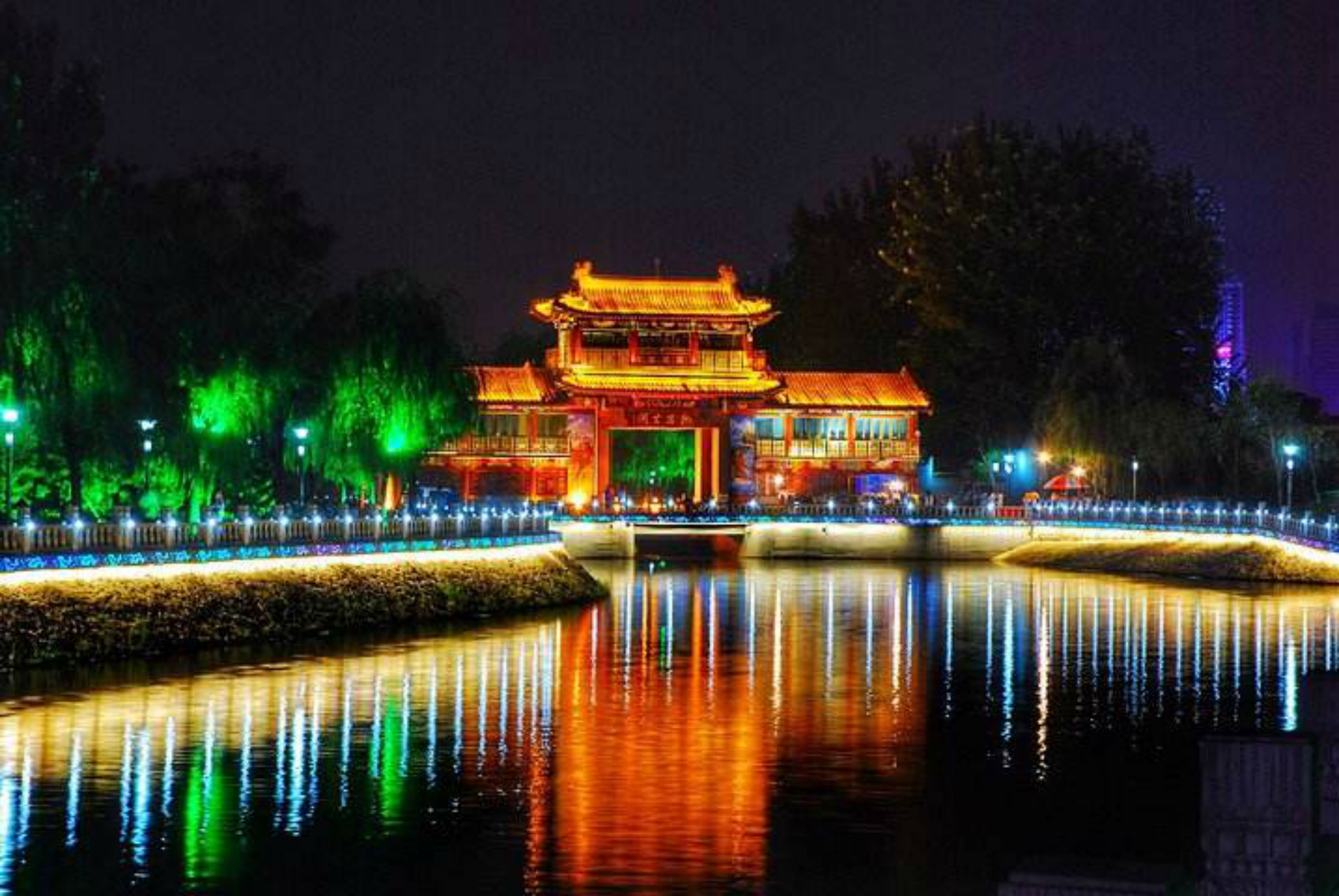 絕美古鎮亮化工程燈光規劃