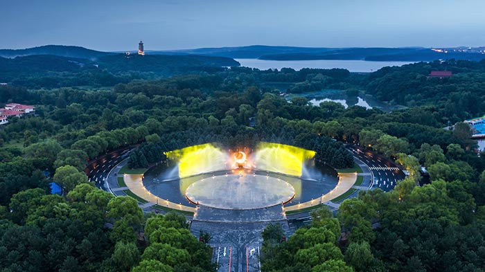 長春凈月潭燈光秀,第二彈!