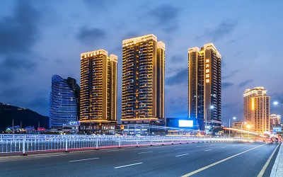 從西安高新區看樓宇照明設計